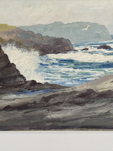 AMY BROWN PAINTING LANDSCAPE ANTIQUE EARLY CALIFORNIA LANDSCAPE PAINTING LISTED - Picture 12 of 24