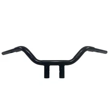 Short T-Bar Handlebar 1-1/4'' Diameter Rise for Harley Softail Dyna Sportster 