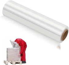 Stretch Wrap Film Heavy Duty 11.8 Inch Wide 500Ft Shrink Wrap Roll Self Adhering