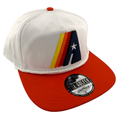 New Era Houston Astros 2-Tone The Golfer Rope A-Frame Snapback Adjustable Hat