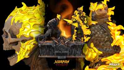 Scorpion Vs Sub-Zero - Fatality 3d Model | Unassembled | Unpainted | 1/12-1/4