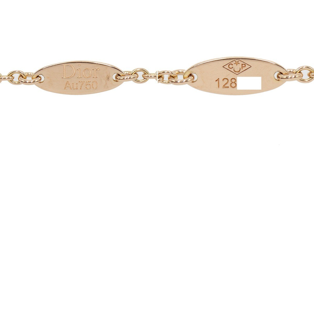 Christian Dior 18KRG Diamond Pink Opal Rose Des Vents Chain