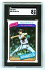 NOLAN RYAN~CALIFORNIA ANGELS~1980 TOPPS SGC-8 NM-MT HOT GRADED BASEBALL CARD#580