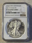 2011 W American Silver Eagle NGC PF 70 Ultra Cameo 25th Anniversary Brown Label