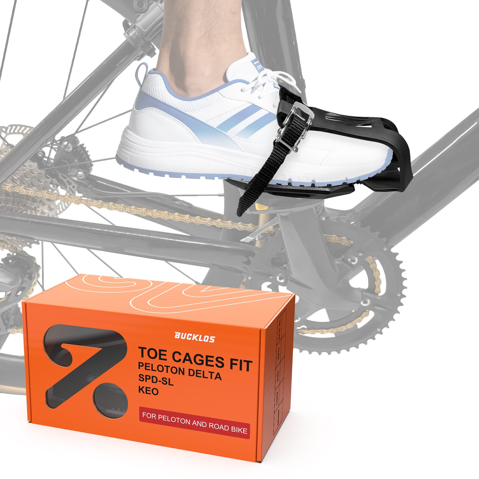Toe Cages Adapters Road Bike Ride Pedals With Strap For Shimano Delta Keo Pedal