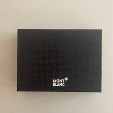 Montblanc Leather/engraved metal Luggage Tag - Lifestyle Accessories: 7762 Black