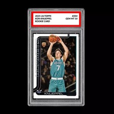 Graded 10 Kon Knueppel RC 2025-26 Topps #204 Charlotte Hornets
