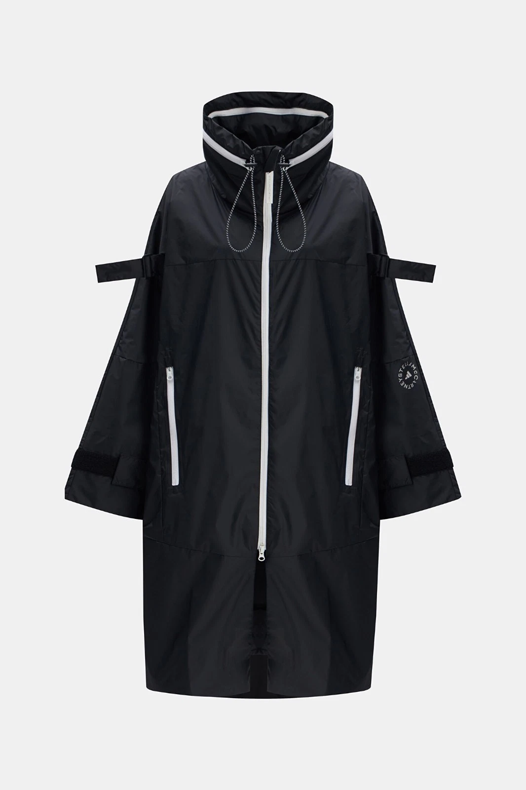 Stella McCartney — adidas Stella McCartney TrueCasuals Sportswear Long Parka Jacket Black Oversized