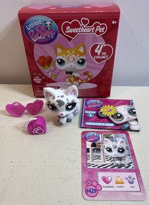 Littlest Pet Shop SWEETHEARTS PET G7 #429 PERSIAN WOLF CAT Series 5 NEW