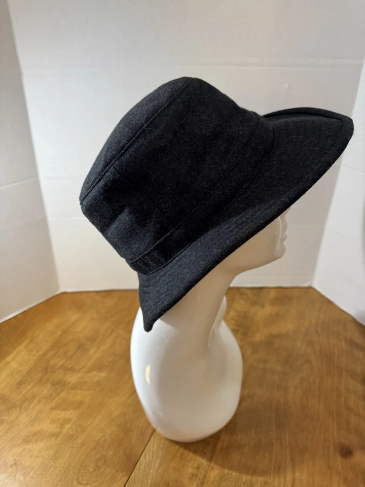 Tilley Tech Lana Invierno Negro Sombrero Pequeño Plegable Orejeras Negro Talla 7.5 TW2 Foto 2 de 4