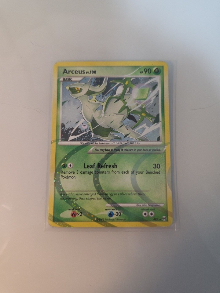 Pokemon Arceus AR2 2009 Holo Rare Platinum Arceus LP