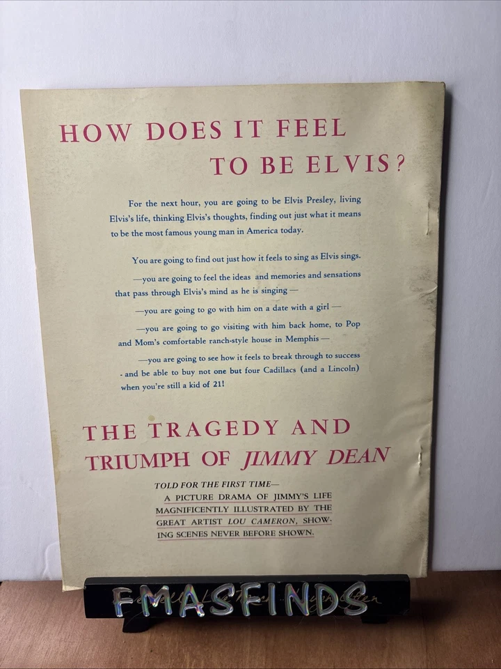 Revista vintage J2 1956 Elvis y Jimmy Dean James Dean Foto 2 de 2