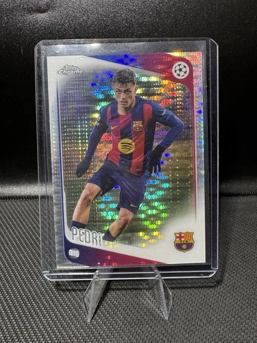 2025-26 Topps Chrome UEFA Club Competitions Pulsar Refractor Pedri