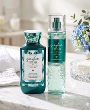 Bath  Body Works Gingham Fresh Body Mist  Body Lotion 2 Piece Set New