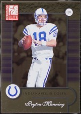 2001 Donruss Elite #38 Peyton Manning Football VG
