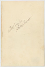 Eddie Arcaro Jockey Autographed Signed Bookpage AMCo COA 30339