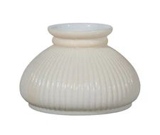 B&P Lamp 7" Shade, Rib, Cream Background
