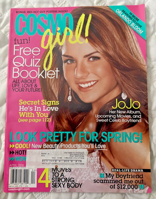 女性情報誌 COSMOgirl! Magazine 4 2020 Cosmo Girl Magazine April 2006 JOJO cover Look pretty for Springs