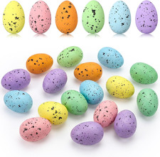 30 Pcs Pastel Speckled Foam Eggs for Easter Decor and Craft Projects