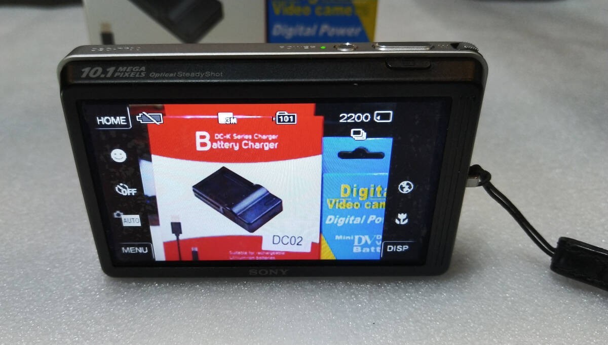 Sony Cyber-shot DSC-T700 10.1MP Digital Camera - Silver for