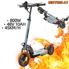 AOKDA A1 Adult Foldable Electric Scooter 800W Dual Suspension 28MPH 48V 12.5ah