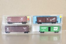 ATLAS MICROTRAINS N Spur Zugverband Von 4 St. Louis SSW NKP CB&Q BN Boxwagen