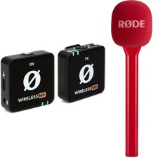 Rode Wireless ME Clip-on Wireless Microphone System with Handheld Adapter - Red