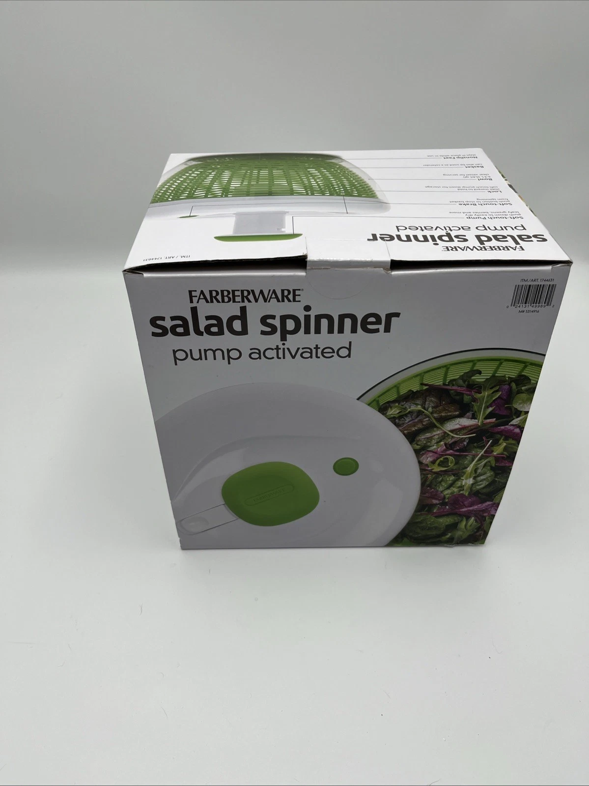 Farberware Salad Spinner Pump Activated for Kitchen Functional Easy to Use
Opens in a new window or