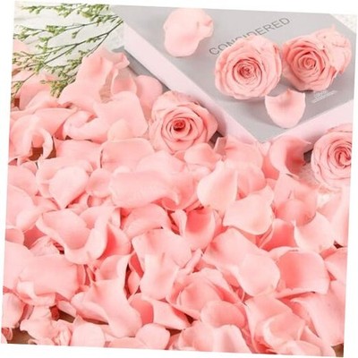 Dried Real Rose Petals, Preserved Flower Petals Confetti for Wedding, Pink