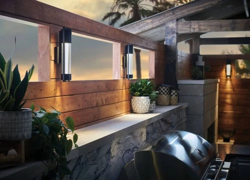 Hinkley Mist 22" High Bronze Outdoor Wall Light - Picture 6 of 10