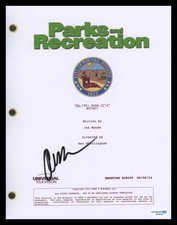 Aubrey Plaza "Parks and Recreation" AUTOGRAPH Signed Rec 'Save JJs' Script ACOA
