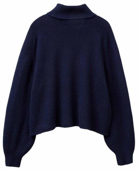 United Colors of Benetton Maglia Ciclista M/L 11Czd204F Pullover, Blau, S, Damen-image