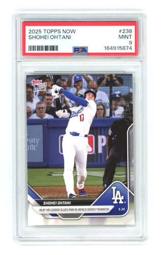 Shohei Ohtani 2025 Topps Now #238 PSA 9 Mint