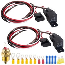 Dual Electric Fan Relay Kit 175 Thermo Fan Relay Switch 185 On 175 Off