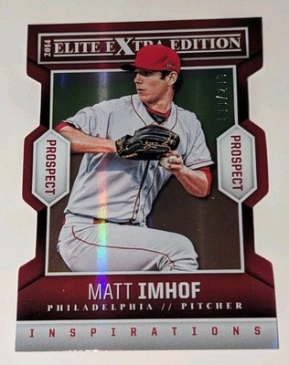 2014 Panini Elite Extra Edition # 78 Matt Imhof Red Status Die Cut Parallel /200