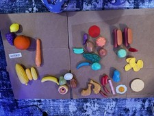      HUGE Kids Play Food Bundle   Plastic Pretend Food   50 Pieces     