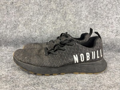 NOBULL Trainer Shoes Mens Size 7.5 Black Gum Cross Training 