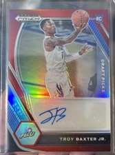2021 Prizm Draft Picks Troy Baxter Jr Rookie Auto Red /199 Mint SP Eagles💎🔥