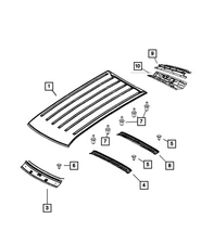 Genuine Mopar Roof Bow 55360767AA