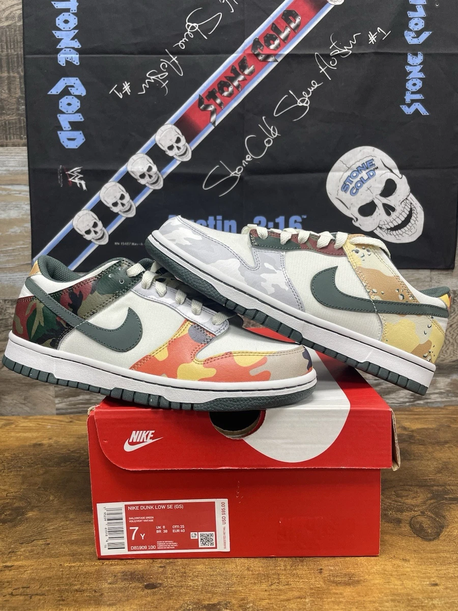 Nike Dunk SE Low Sail Multi-Camo for Sale | Authenticity