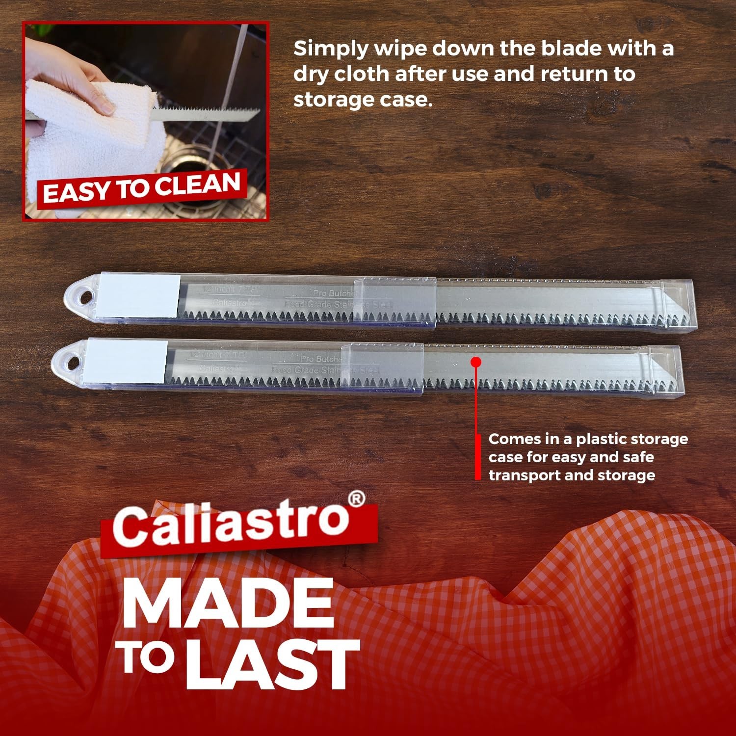 12-Inch Stainless Steel Frozen Meat Bone Cutting Saw Blades for Reciprocating...