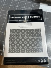 STAMPIN UP EYELET 3D EMBOSSING FOLDER NEW SEALED IN PKG