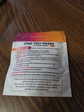 SCITUS, LEAD TEST SWABS FOR HOUSE PAINT  NO MESS EASY TO USE 90 COUNT EXP 8 2027