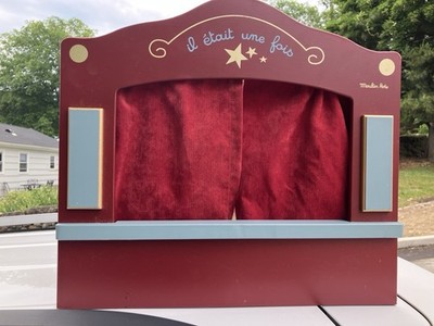 Moulin Roty Desktop/Tabletop Puppet Theatre - Made In France