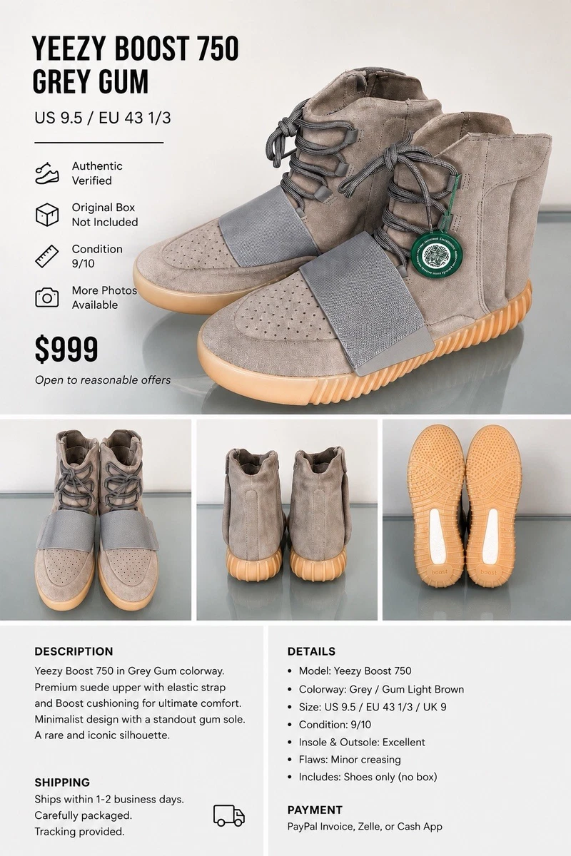 Yeezy Boost 750 for Sale | Authenticity Guaranteed | eBay