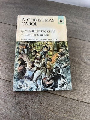Vintage 1963 A Christmas Carol Charles Dickens Illustrated Macmillan HC Xmas