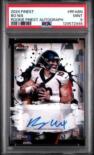 2024 TOPPS FINEST ROOKIE FINEST AUTOGRAPHS #RFABN BO NIX PSA 9 MINT LOW POP 162