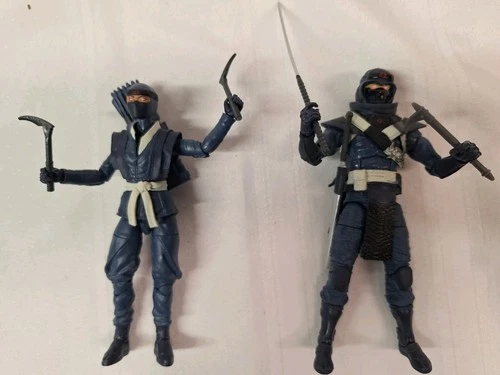 GI Joe Classified Cobra Blue Ninjas 2-pack 51  6" 1:12 figure loose 2022