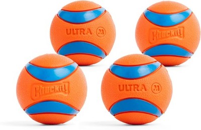 Chuckit! Ultra Ball Dog Toy - Medium Bouncy Fetch Balls for Dogs 20-60 Lbs - Mad