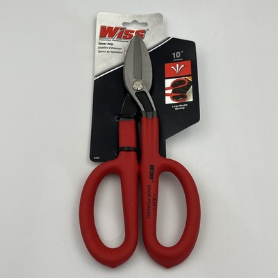 Wiss A-11 Drop Forged Tin Snips Metal Shears 10 in, Cushion Grip.